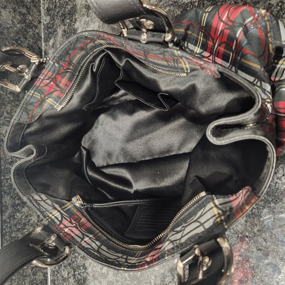 Vintage Coach Poppy Soho Tartan Glitter Plaid Bag with matching coin purse - Picture 5 of 10